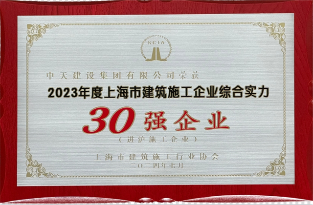 快盈lll平台建设集团连续八年蝉联“上海市进沪施工30强企业第一名”